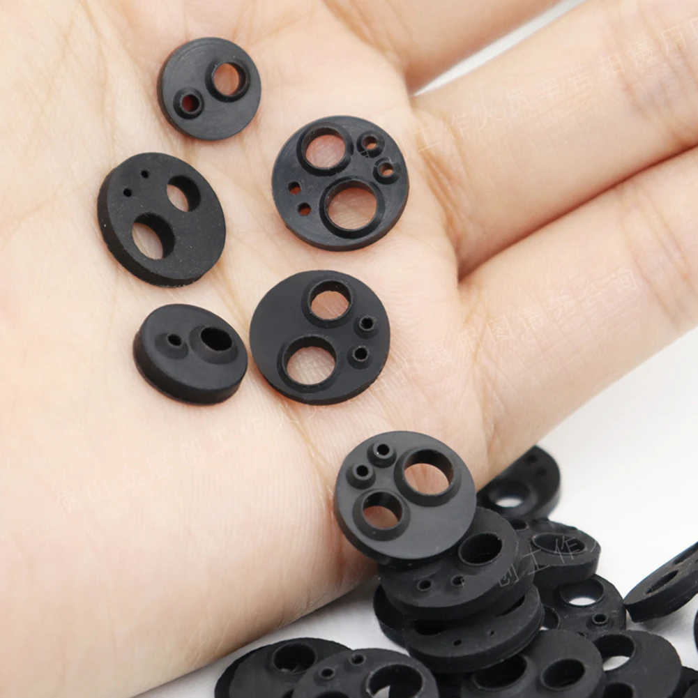 1/5Pcs Dental Air Turbine Handpiece Tail Pad 2/4/6 Holes Silicone Gasket Seal Plug High Temperature Resistant Repair Spare Parts