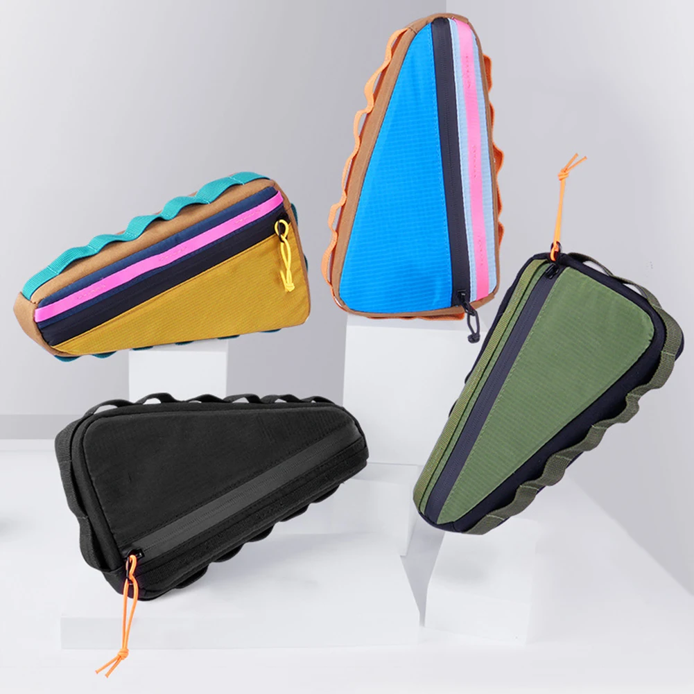 Bike Frame Bag Bicycle Triangle Bag 600D Oxford Waterproof Mountain Outdoor Bike Front Tube Pouch Bike Bags