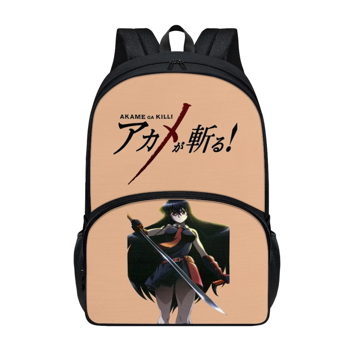 

FORUDESIGNS Student Fashion Backpacks Double Zipper New Lightweight Practical Schoolbags Class Handy Akame Ga Kill! Printed Bags