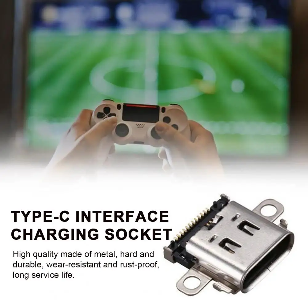 Type-c Interface Charger Socket for Console Metal Tail Plug Port Switch Easy