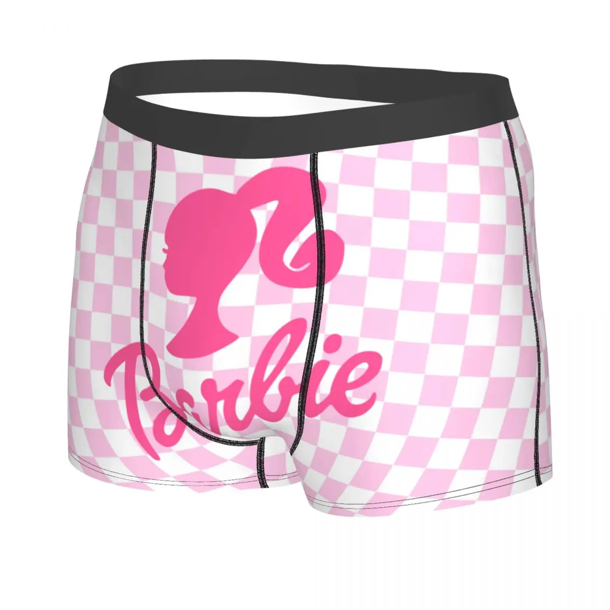 Customized Barbie Logo Underwear Male Printed Cute Boxer Briefs Shorts Panties Breathable Underpants