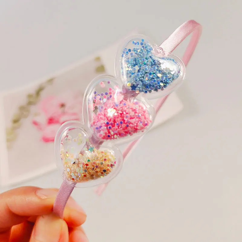 Fasce per capelli per ragazze fasce per bambini con paillettes fasce per capelli per bambini accessori per capelli Scrunchie per capelli ragazza