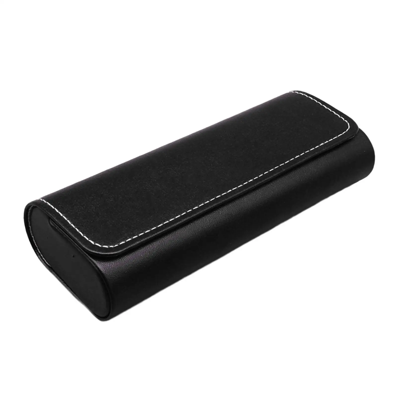 حافظة نظارات من جلد البولي يوريثان، منظم ضد الغبار، صندوق تخزين النظارات الشمسية، حامل نظارات للسفر والمنزل