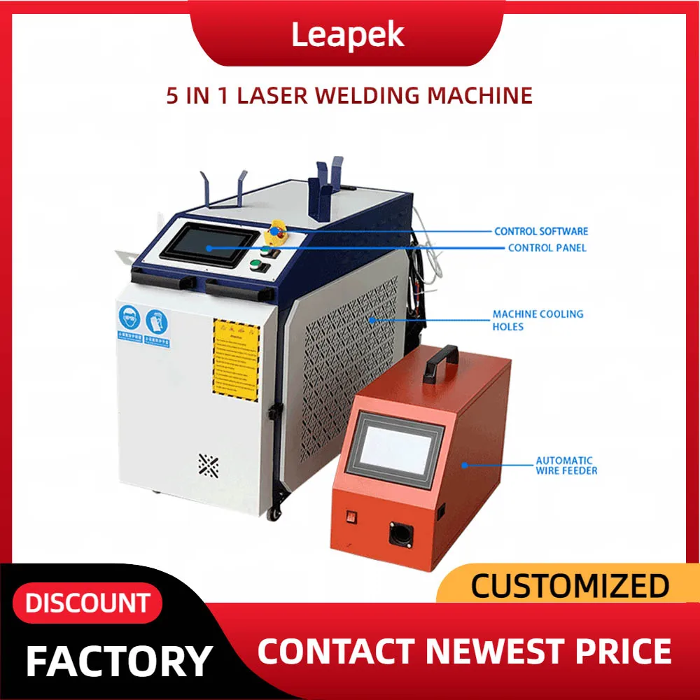 3KW 3000W 3 / 4 / 5 in 1 Laser Cleaning Cutting Welding Machine Multi Function Weld Aluminium / Titanium Laser Welder