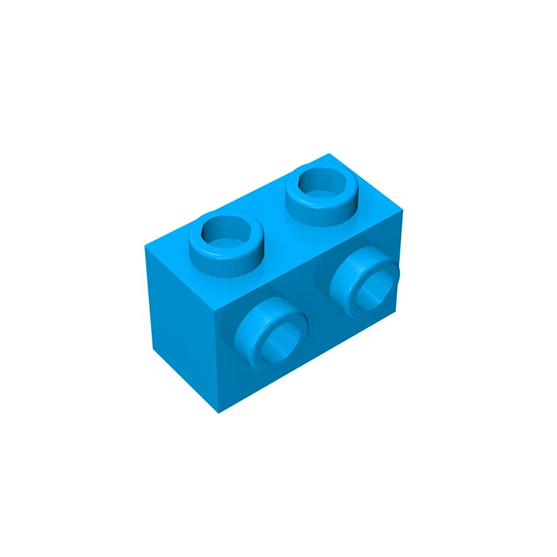 Gobricks GDS-634 벽돌 1X2 W. 레고 11211 어린이 장난감과 호환되는 2 개의 손잡이는 빌딩 블록 기술을 조립합니다.