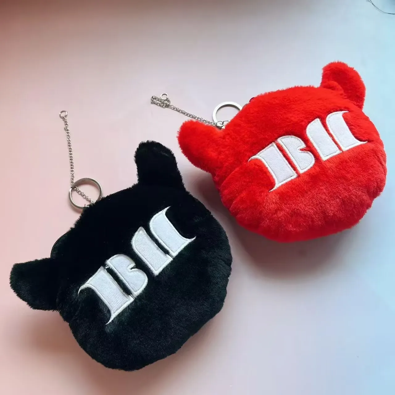 Kpop BN كلمة جولة رامي أهيون سلاسل المفاتيح الصغيرة القطيفة رورا فاريتا عملة أكياس حامل بطاقة للنساء الفتيات الهدايا