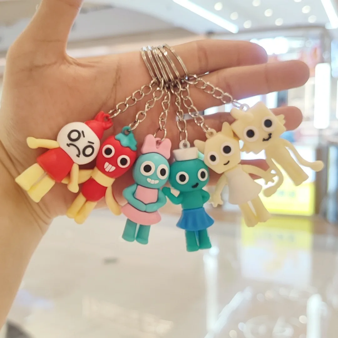 Dandy's World Keychain PVC Soft Rubber Game Merchandise Figure Charm Ornament Collectible Gift for Fans