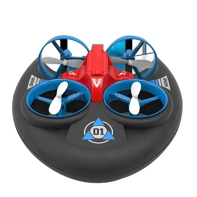 

Small radio-controlled toy plane Quadcopter Mini remote-controlled drone, suitable for children 3-in-1 amphibious and long