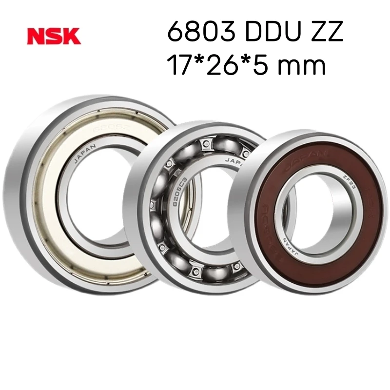 

2/5pcs 6803 DDU ZZ 2RS Balls Bearing Bicycle Pivot Repair Parts Deep groove ball bearing High-speed 17*26*5 mm