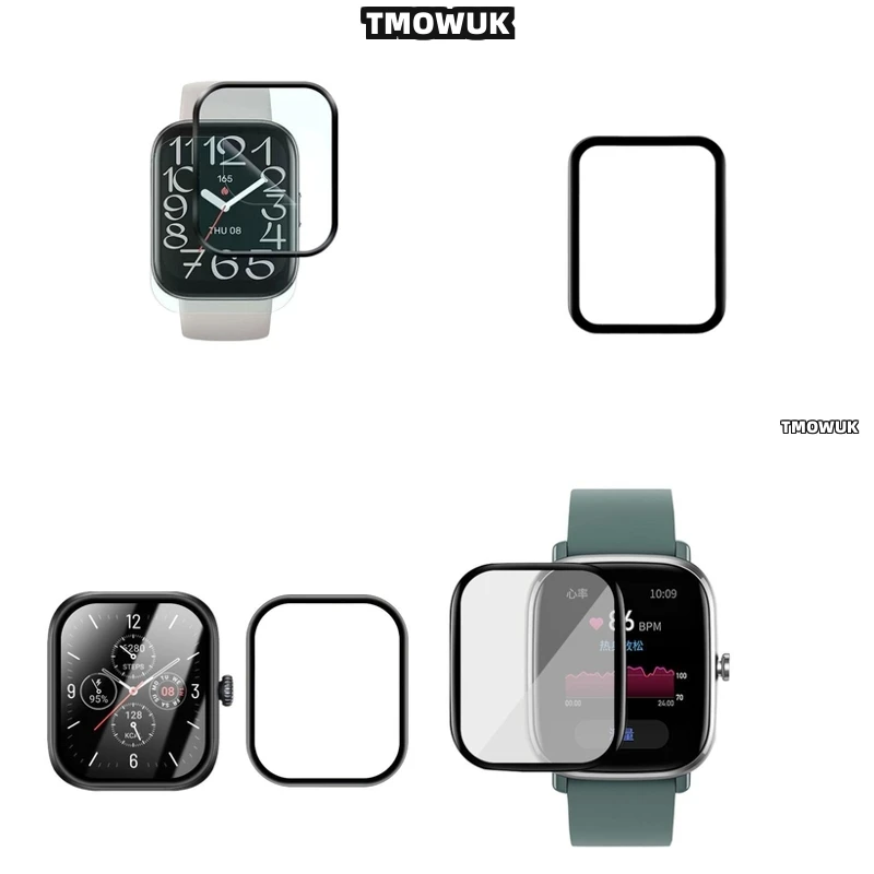 

For Amazfit BIP 3 5 6 U Pro Active Unity GTS 2E 2 3 4 MINI - Smooth - Touch Soft Flexible Screen Protective Film - 3D Curved Ful