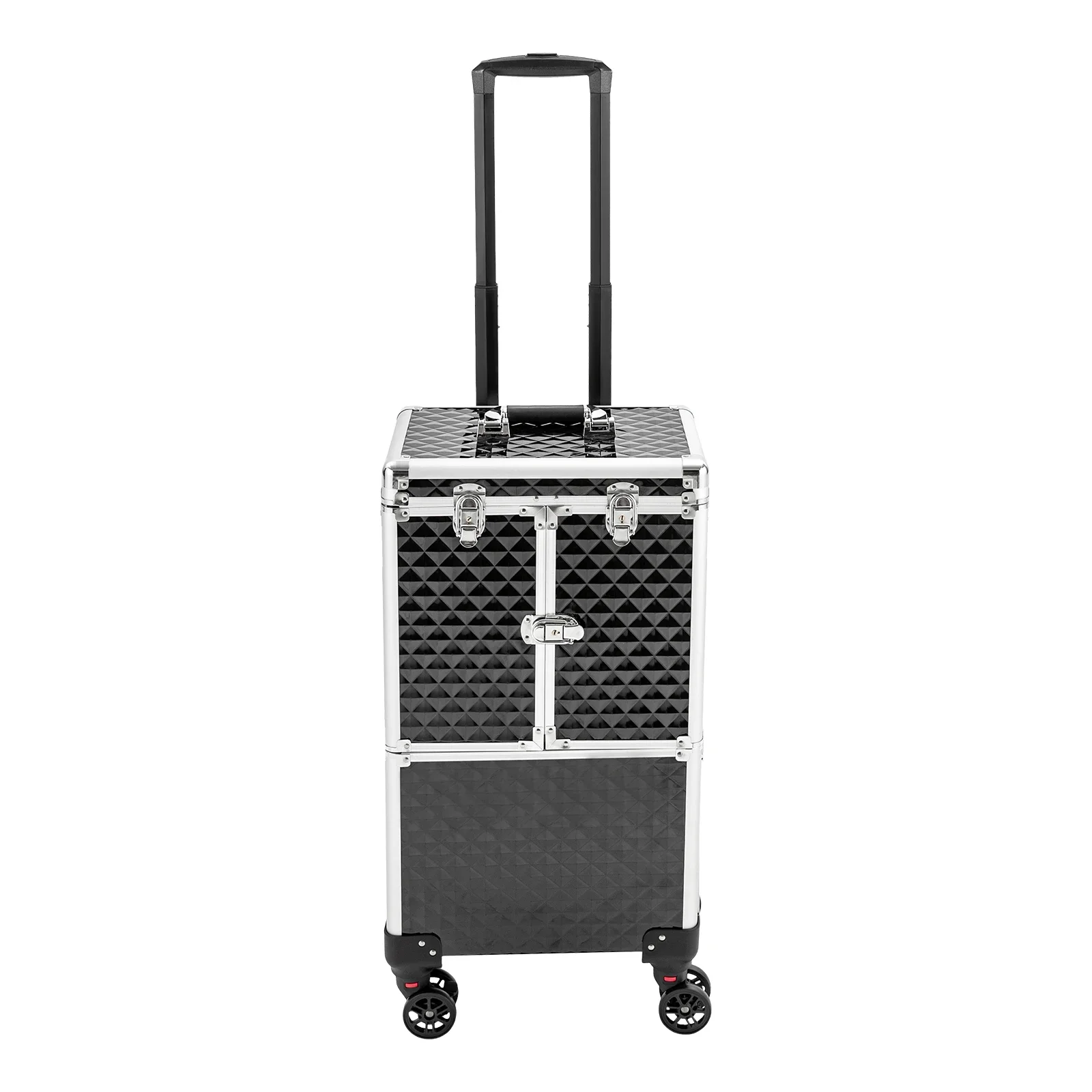 Cosmetologist's Rolling Makeup Case – Spacious, Secure, and Easy to Clean for Effortless Transport