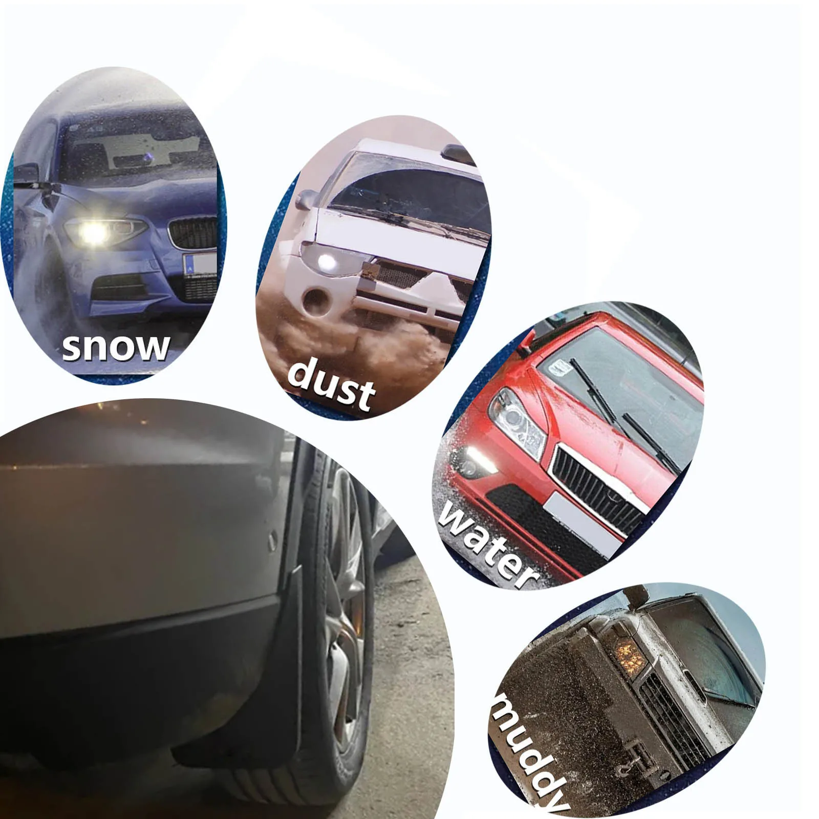 

4Pcs For Haval H6 MK3 Splash Guards Mudguard Fender Mudflap Mud Flaps Mud Guards Front Rear Car Accessories 2021 2022 2023