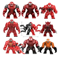 Marvel Building Blocks Superhero Anime Figure Venom Massacre Puzzle Combination Building Blocks Toy Children's Birthday Gift