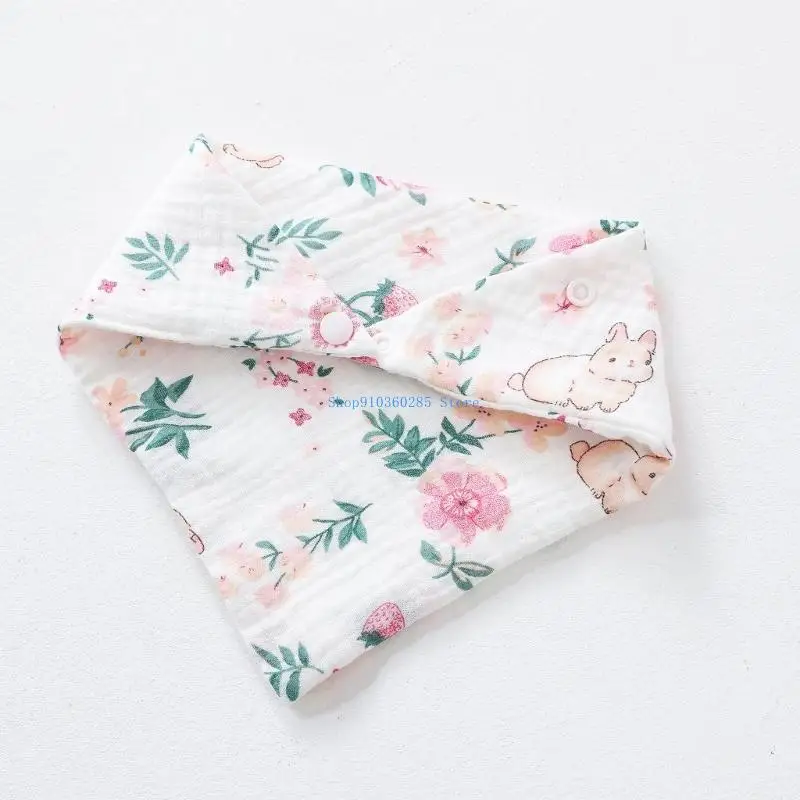 

K9FF 1 шт. милые мягкие детские муслиновые нагрудники треугольные хлопковые нагрудники для мальчиков и девочек для кормления