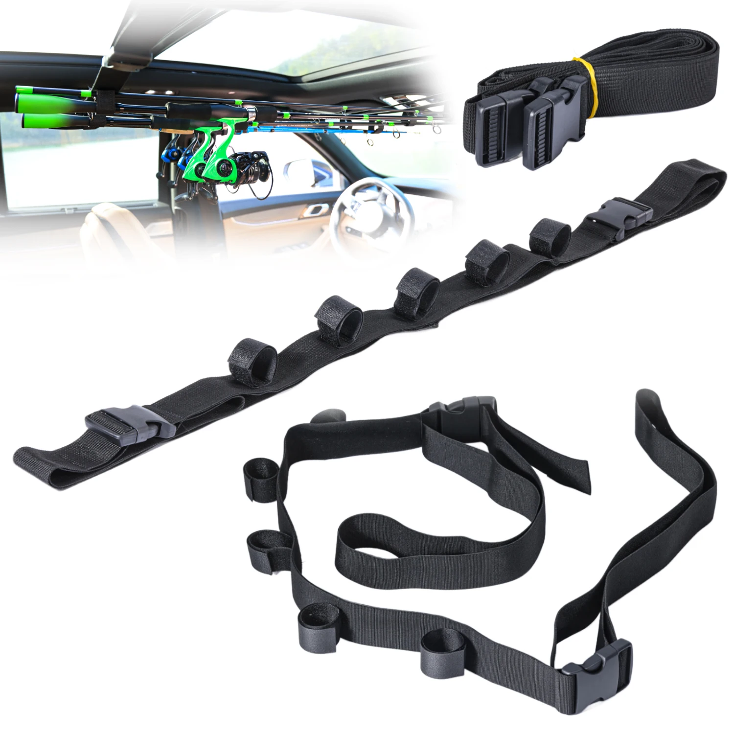 

Ремешки для удочек Sougayilang 156 см, портативные, эластичные, для рыбалки, для крепления снастей, для активного отдыха, рыболовные инструменты