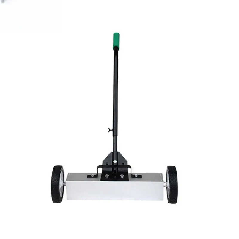 Hand-pushed magnetic sweeper, workshop factory iron suction car to remove iron filings magnetic cleaning