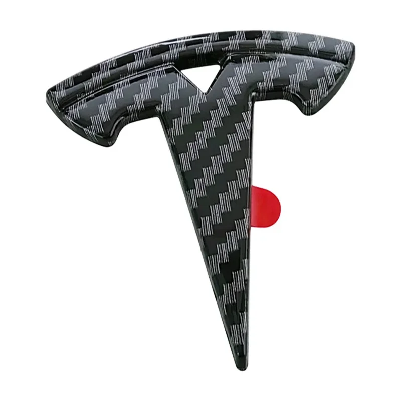 5.4x5.4cm ABS Car Steering Wheel Cover Emblem Sticker for Tesla Model 3 S X Y Roadster Auto Interior Badge Decal Accessories
