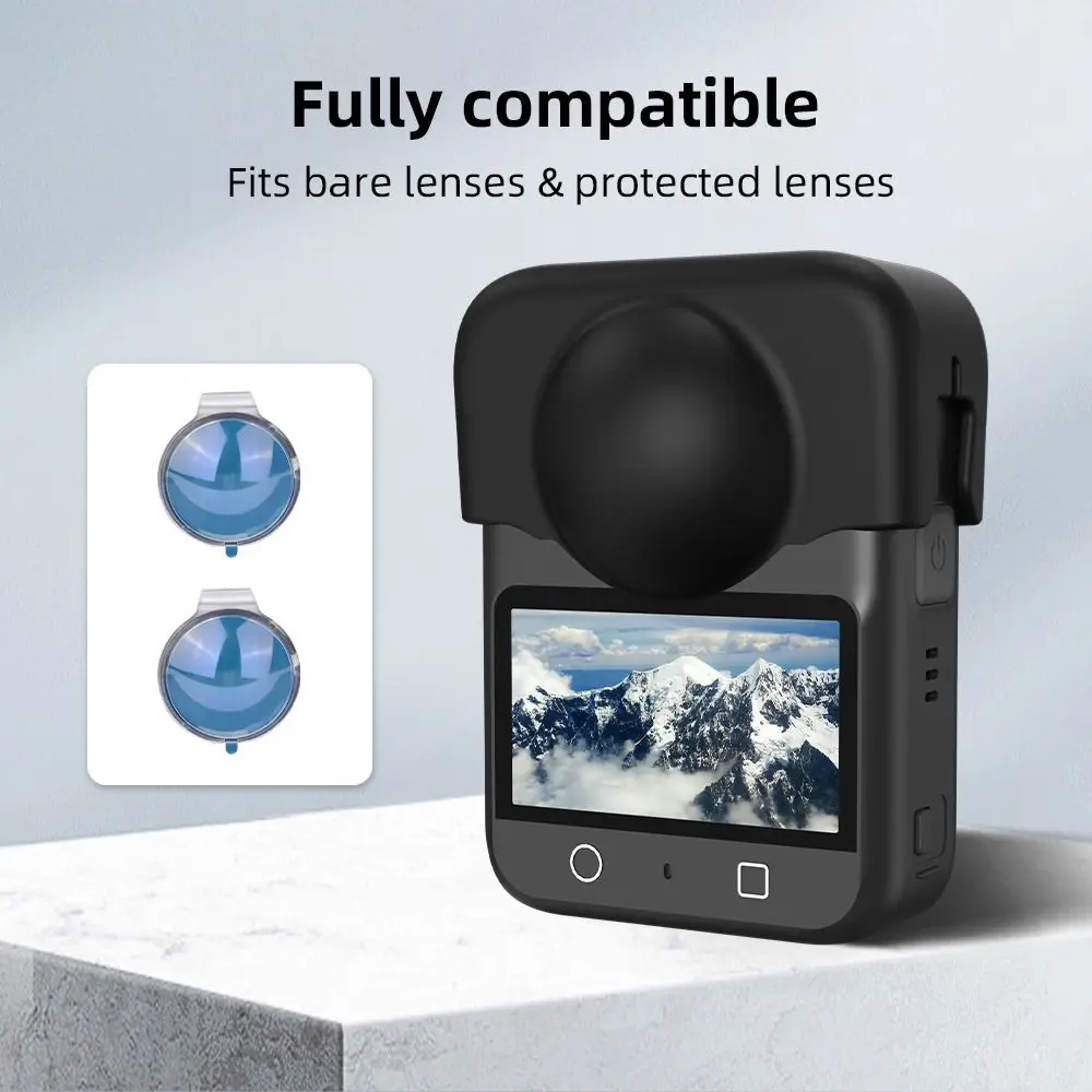 Silicone Lens Cap Shockproof Lightweight Lens Protector Durable Anti-Scratch Lens Protective Cover for DJl Osmo 360