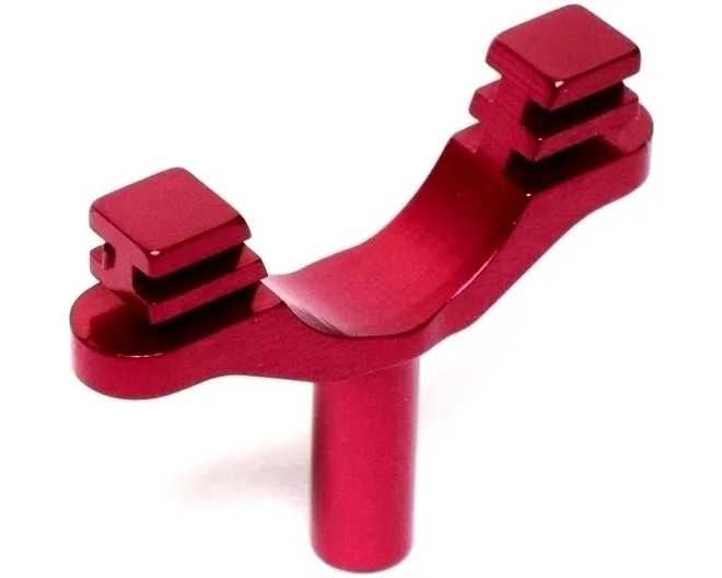 Hot Racing  Alum. Steering Arm Mount Post TRA7043 Red Anodized for 1/16 Traxxas Revo/Slash/Summit/Rally/Mustang