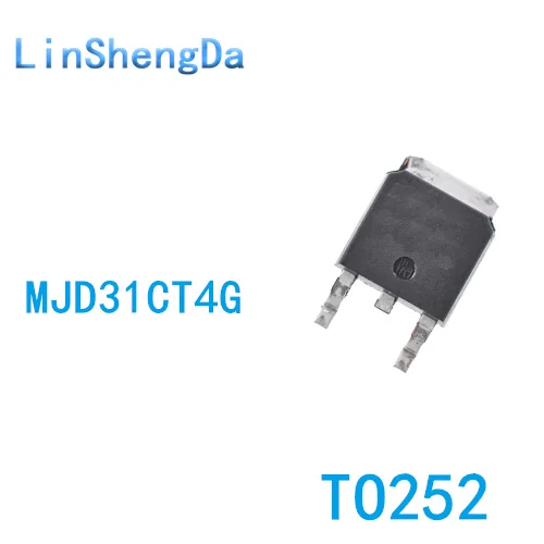 10PCS MJD31CT4G MJD31C J31CG SMT TO252 SOT252 Power Transistor