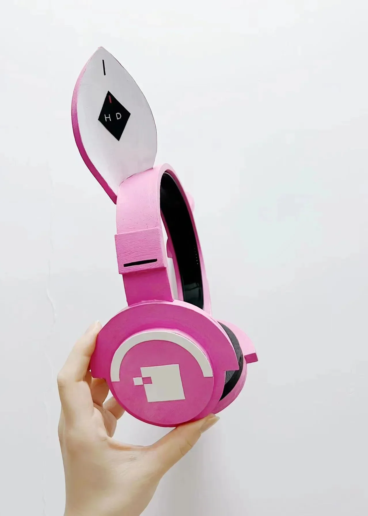 Alice Cosplay Headset Wig NIKKE The Goddess of Victory Light Pink hair Props Headphone Halloween Christmas Accessory