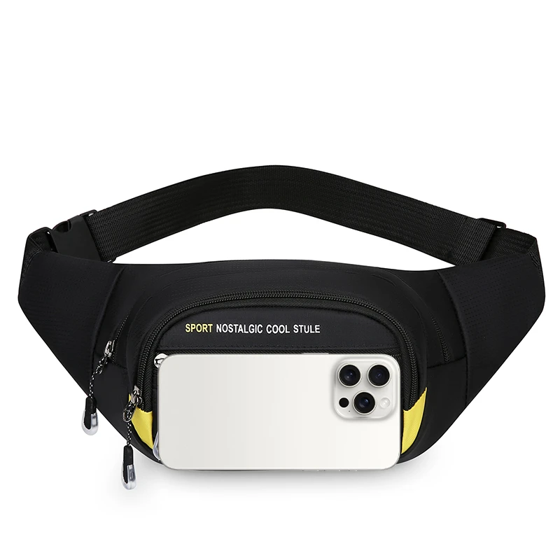 حقيبة رياضية للخصر على الصدر للجنسين - حزام قابل للتعديل، إغلاق بسحاب من النايلون المتين متعدد الجيوب، مناسبة للسفر والخارج #5