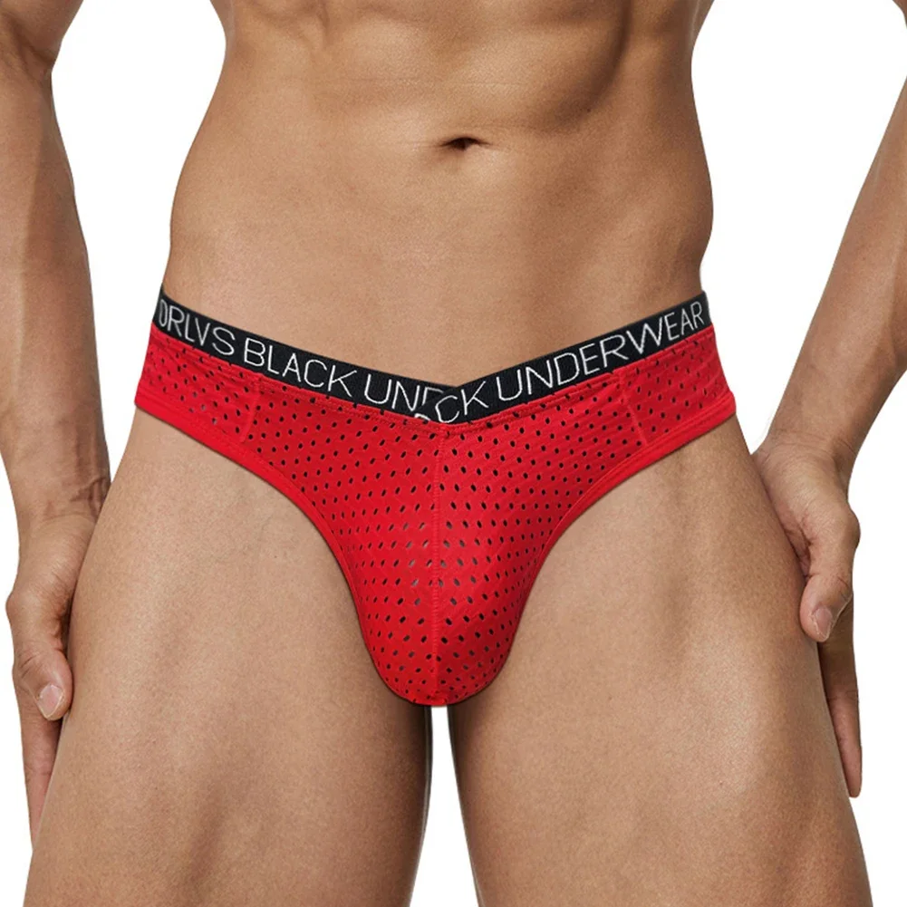 

Breathable Briefs Low Waist Pouch Panties Night Sleep Breathable Cotton Fabric High Stretch Low Waist Solid Color