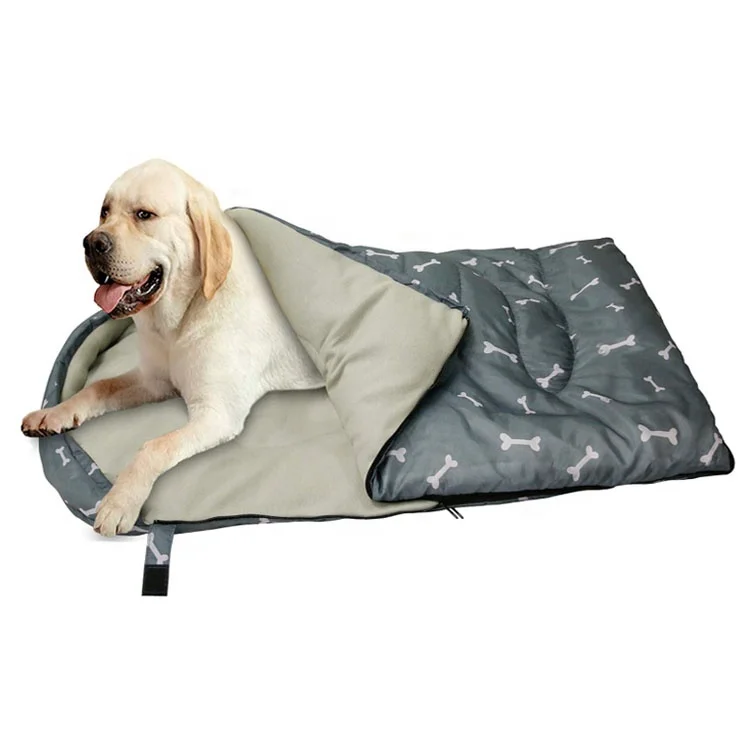 Sac de couchage pour chien U-PETS étanche chaud pliable avec sac de rangement pour intérieur extérieur voyage camping randonnée sac à dos