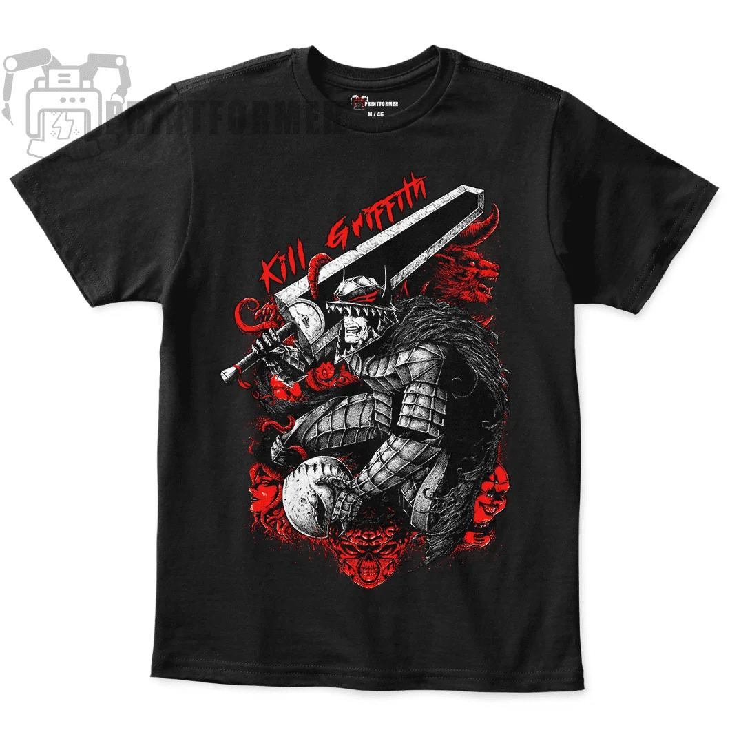 Berserk T-Shirt Manga Strip Guts Berserker Anime Armour Sweater Hoodie Soft Tee 100 Cotton