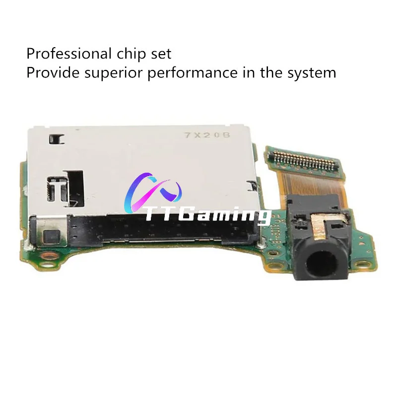 Nueva bandeja lectora de ranura para tarjeta de cartucho de juego con puerto de conector para auriculares HAC-TPGC de repuesto para Nintendo Switch V1 V2 piezas de reparación