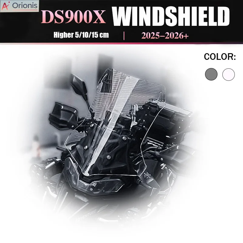 

DS900X 2025 Higher 10cm Windscreen For VOGE DSX900 900DSX 2026 Motorcycle Windscreen Sport Wind Deflectors Extended Windshield