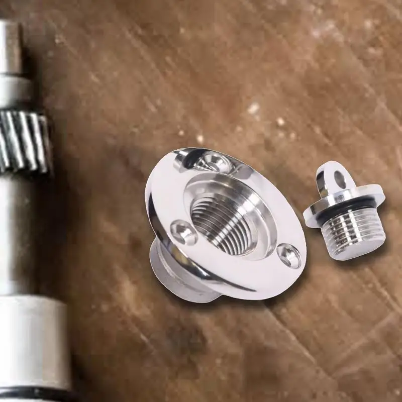 Boat Drain Plugs Water Outlet Boat Plug Marine Boat Parts Stainless Steel Drain Plugs Leak Proof Safety Plug Thread Boat Plugs