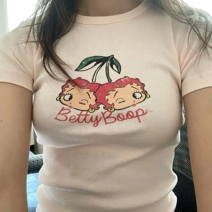 autismss-treasure-house-オールドスクールアニメベティミスカップル服半袖-tシャツファッショナブルなマッチング男性女性トップス