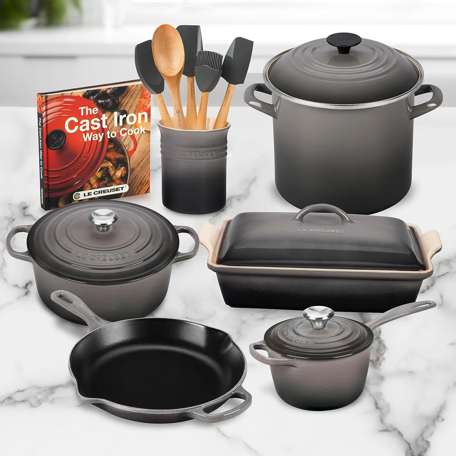 Creuset 16 Piece Cookware Set (Oyster)