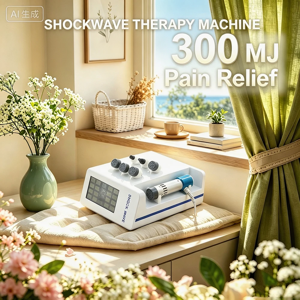Extracorporeal Shockwave Therapy Machine For ED Treatment Back Pain Relieve 300MJ Shock Wave Massager Health Care