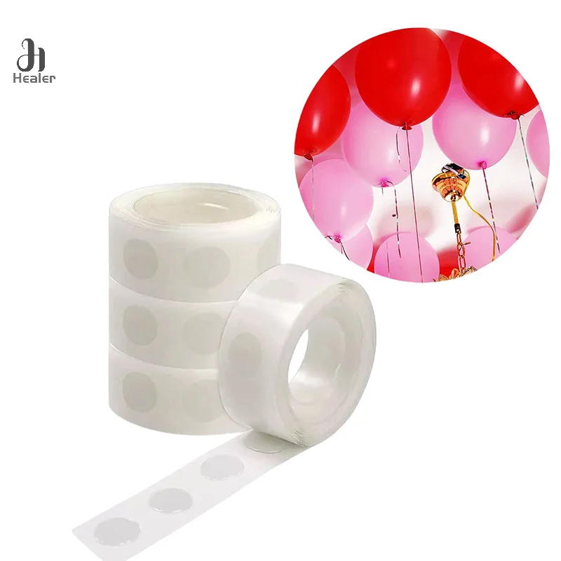 10 Roll Double-sided Adhesive Dots Transparent Removable Balloon Adhesive Tape Glue For Diy Craft Wedding Birthday Party Decor