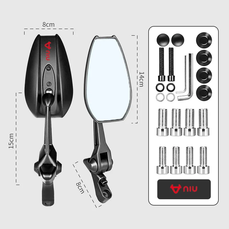

Motorcycle Rear View Mirror Reverse Mirrors Reflective Side Mirror For Niu Kqi3 Pro M1 N1s Ngt N1 Uqi NQi GT NXT RQi MQi