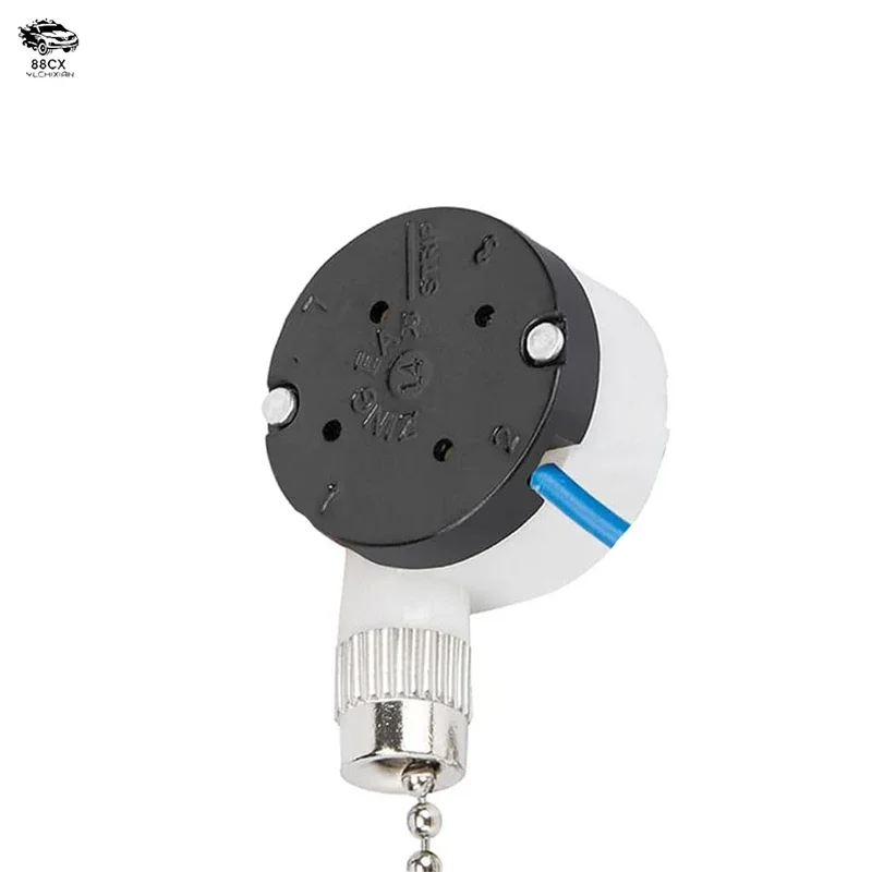 

Ceiling Fan Switch Zing Ear ZE-208s E89885 3 Speed 4 Wire Pull Chain Switch Fan Light Switch Replacement Part with 4 Pre-Install