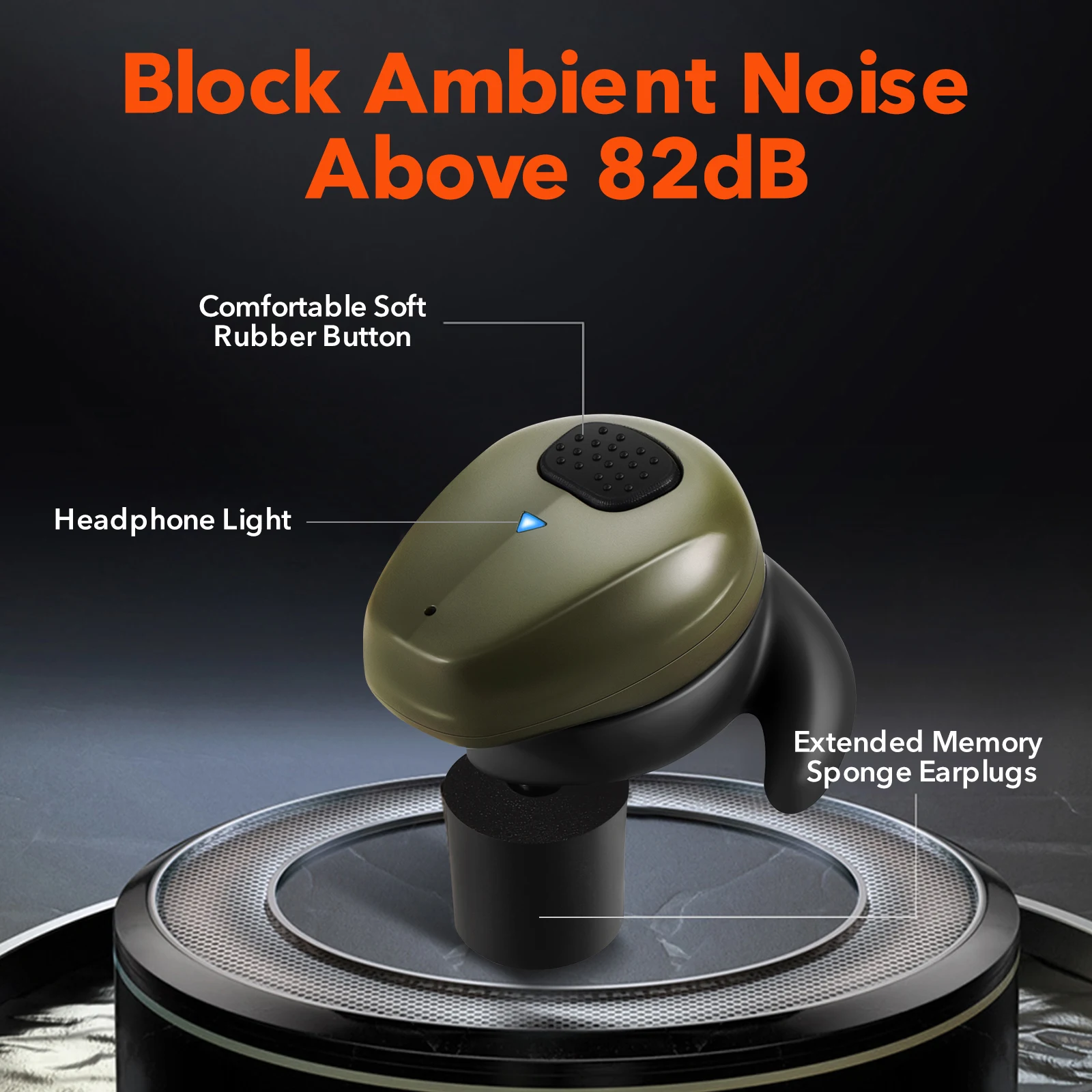 YHKEMA Tactical Bluetooth Earplugs Electronic Shooting Noise-Proof Earbuds/Noise-Cancelling Hearing Protection Earmuff