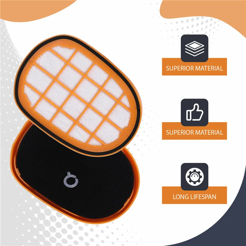 4 عبوات FC5005/01 مجموعة مرشحات بديلة للمكنسة الكهربائية اللاسلكية Speedpro Max FC6802، FC6812