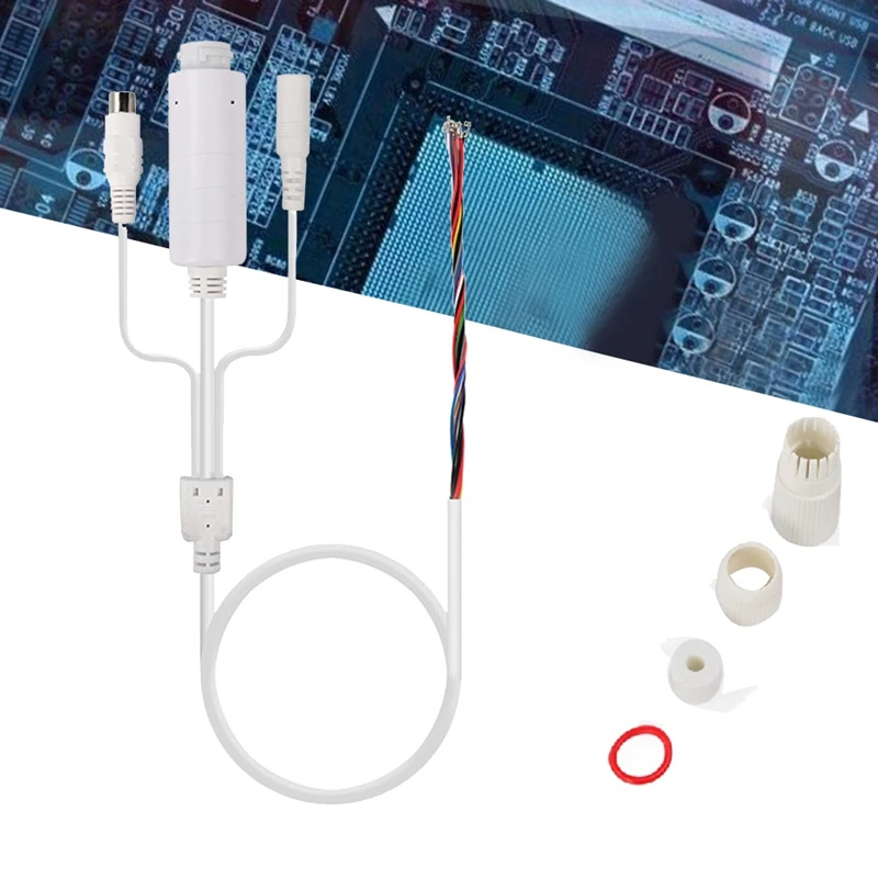 IP 카메라용 방수 POE 어댑터 케이블, POE 스플리터 케이블, 오디오 48V ~ 12V 1A IEEE802.3Af