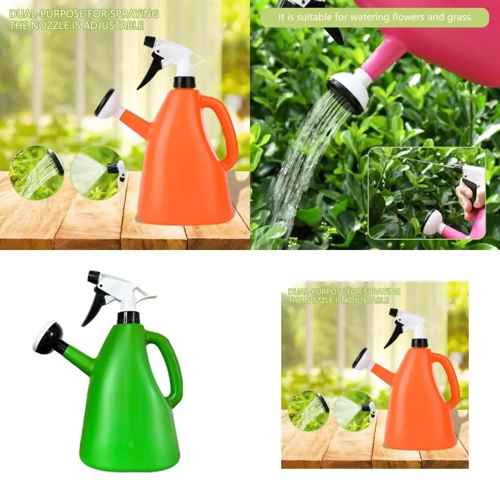  Plastic Watering Can Pot Gardening Supplies Garden Plant Adjustable Pressure Sprays Indoor 1L Flower Sprayer Home