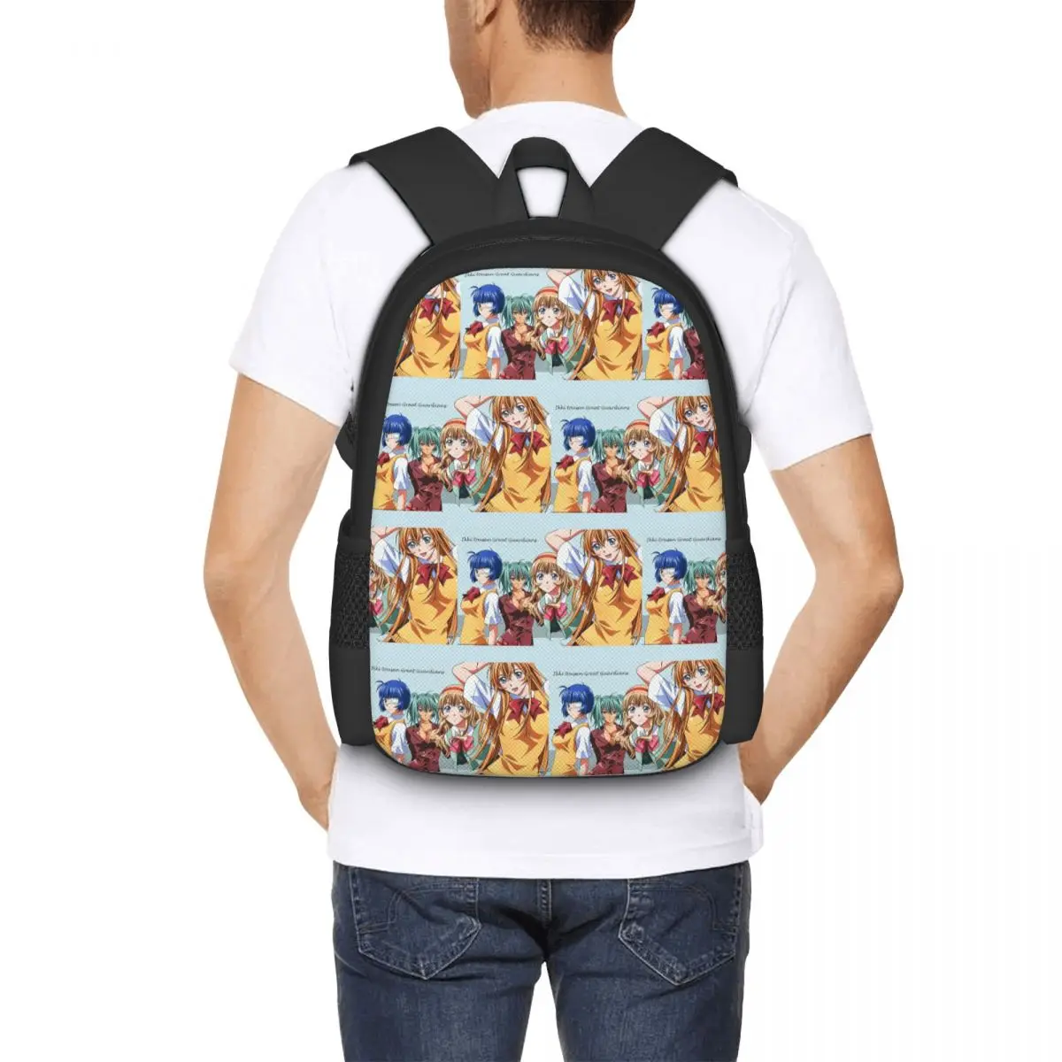 Mochila escolar Shin Ikkitousen para estudiantes, mochila de viaje para senderismo, mochila de moda para hombres y mujeres, bolsos de hombro