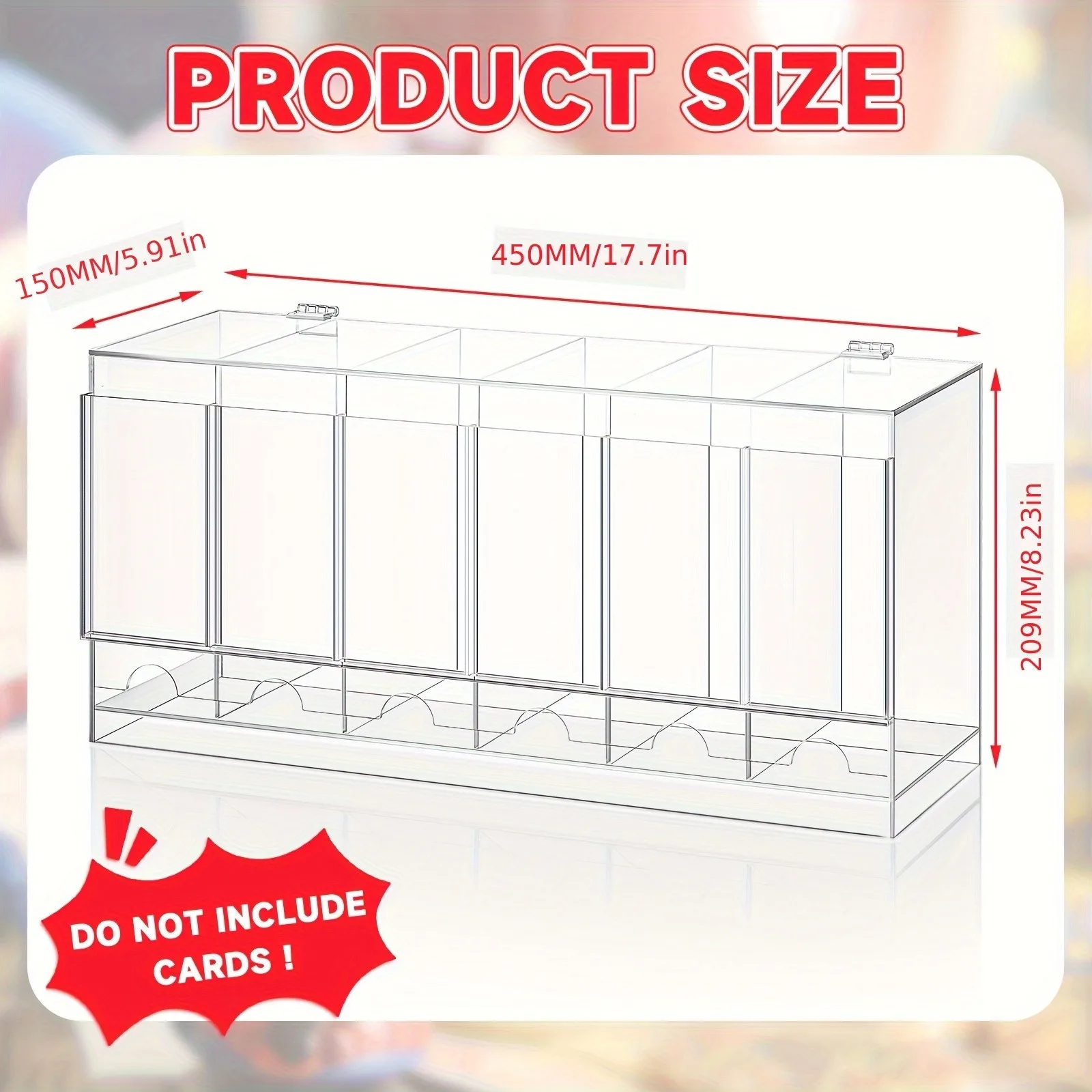 K]6 Slot Booster Pack Dispenser Compatible with Trading Cards