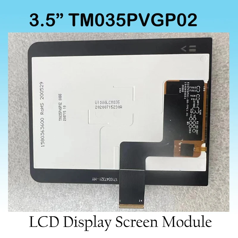 TM035PVGP02 3.5 Inch LCD Display Screen Module 320×480 Touchscreen Original for TIANMA LCD Brand New Supply