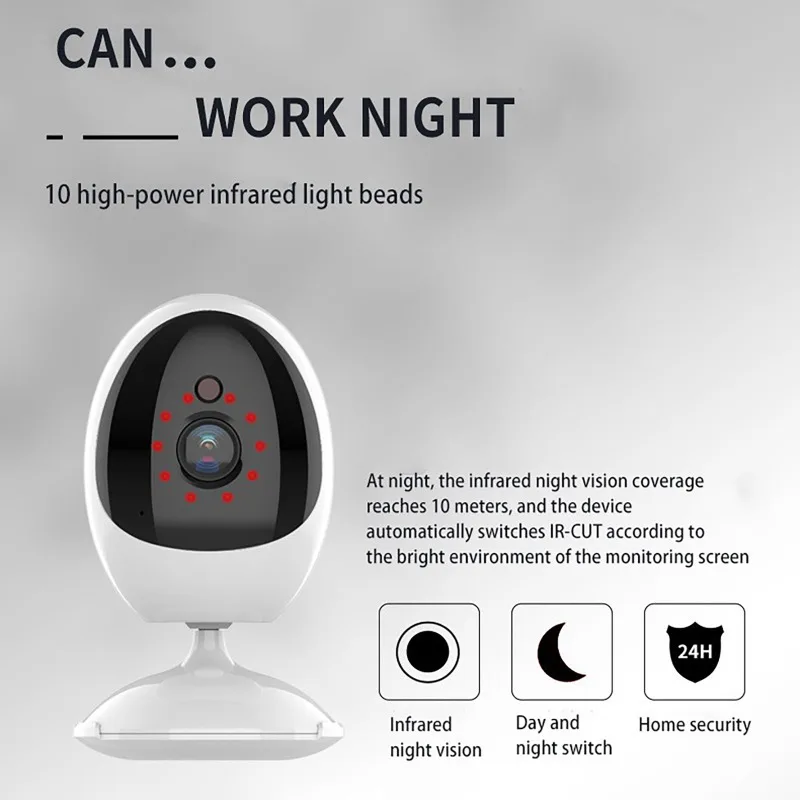 3MP 2MP Security Protection WIFI Indoor Baby Pet Night Vision Monitoring CCTV Camera Human Detection Two-Way Audio ICSEE