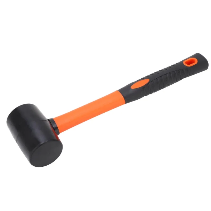 Mallet Plastic Hammer Striking Tools With 2-Color Handle For Carpentry Floor Installation