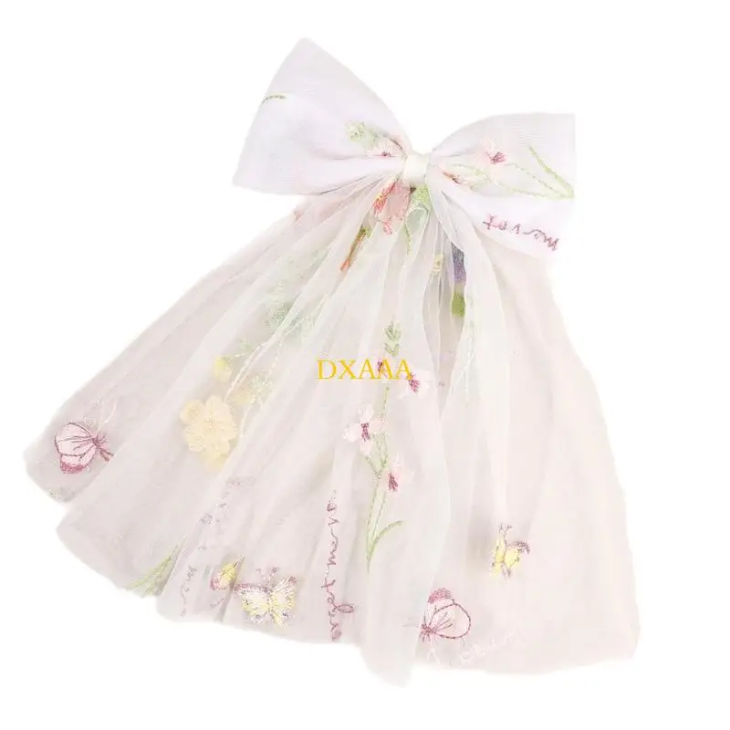 DXAA besticktes Blütenhaarabzug mit weichem Nettogewebe und sicherer Plan für Parteien Tänze Vorfälle