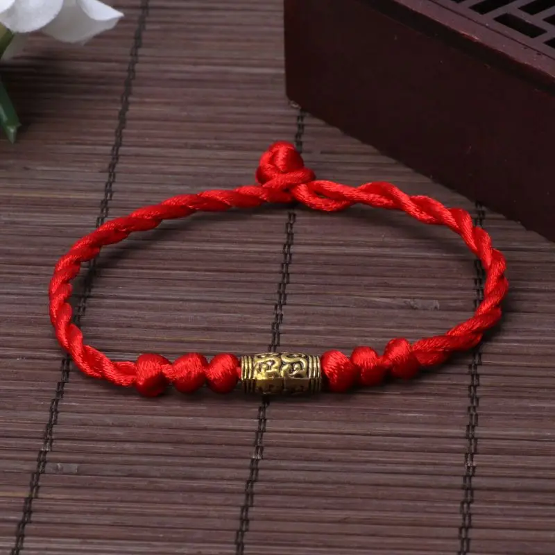 Geflochtenes rotes Glücksschnurseil, verstellbares Armband, wildes Überraschungsgeschenk für Paare