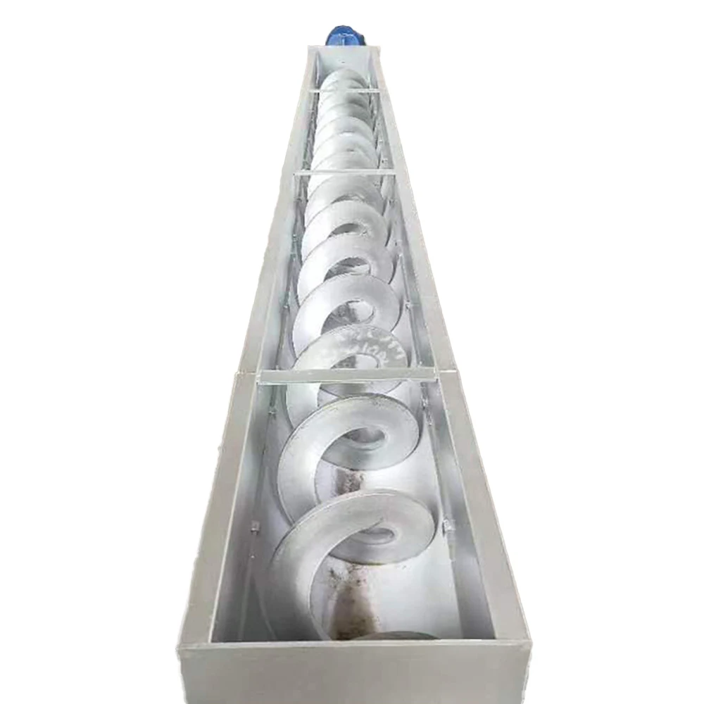 Custom Stainless Steel U-Shaped Screw Feeder Shaftless Screw Conveyor Sludge Conveying Screw Conveyor Factory Manufacturer